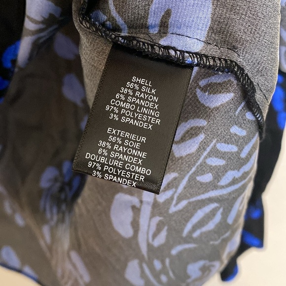 Milly Tossed Paisley Silk Blouse Medium - Picture 7 of 8